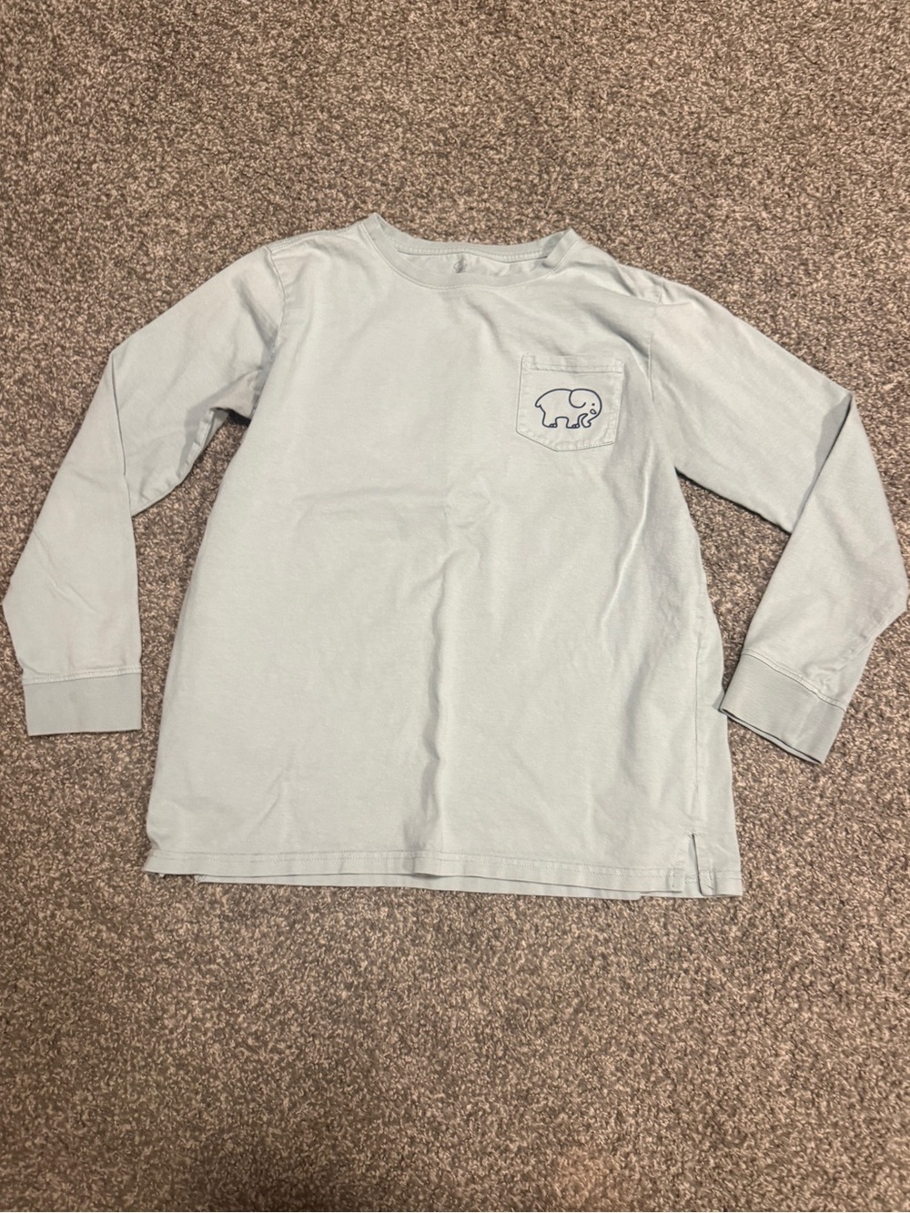 Ivory Ella Light Blue Long Sleeve Elephant T-Shirt
